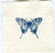 Mini Letterpress Cards from Le Vocabulaire Illustré Note Card Papillon Press Butterfly - swallowtail - blue 