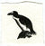 Mini Letterpress Cards from Le Vocabulaire Illustré Note Card Papillon Press Great Auk - bird - black 