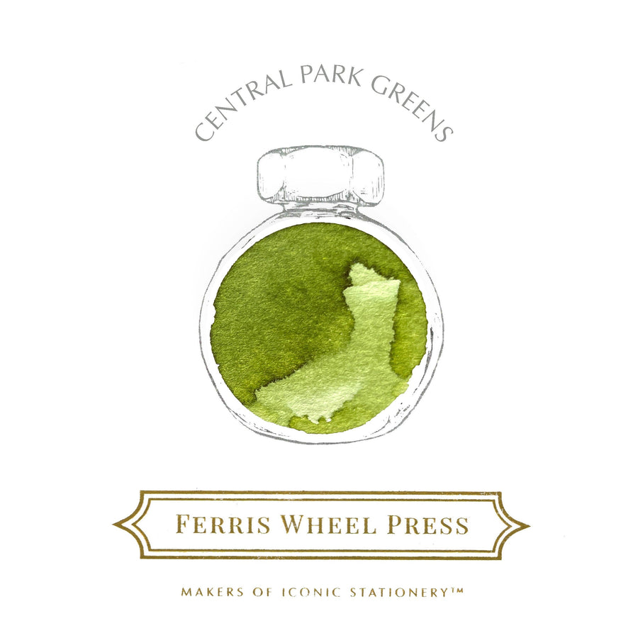 38ml - Central Park Greens Ink Bottled Ink Ferris Wheel Press 