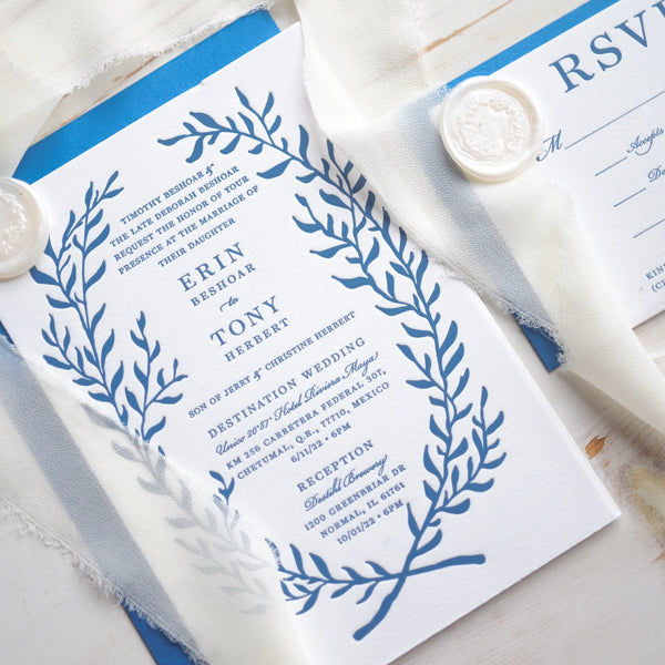 Creating Custom Wedding Invitations - Erin and Tony