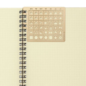 Delfonics Rollbahn Drawing Template - Gold