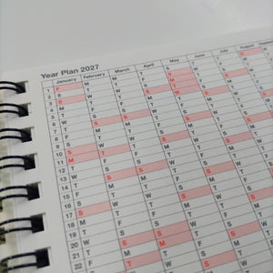 Notebook Calendar 2027 – Monthly Planner with Notes B7, XS Planner MARK'S Inc. 