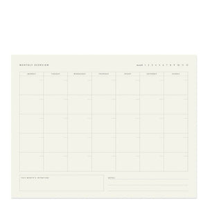 Monthly Overview Notepad Ramona & Ruth 