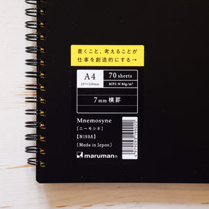 199 A4 Notebook Wire Bound Notebook Mnemosyne 