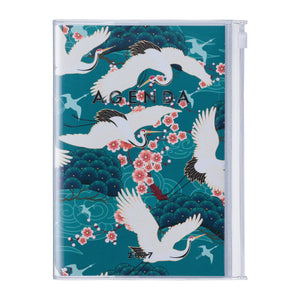 B6 Weekly Vertical Planner(Hourly Layout Oct 2026–Dec 2027) Planner MARK'S Inc. Japan Birds Green 