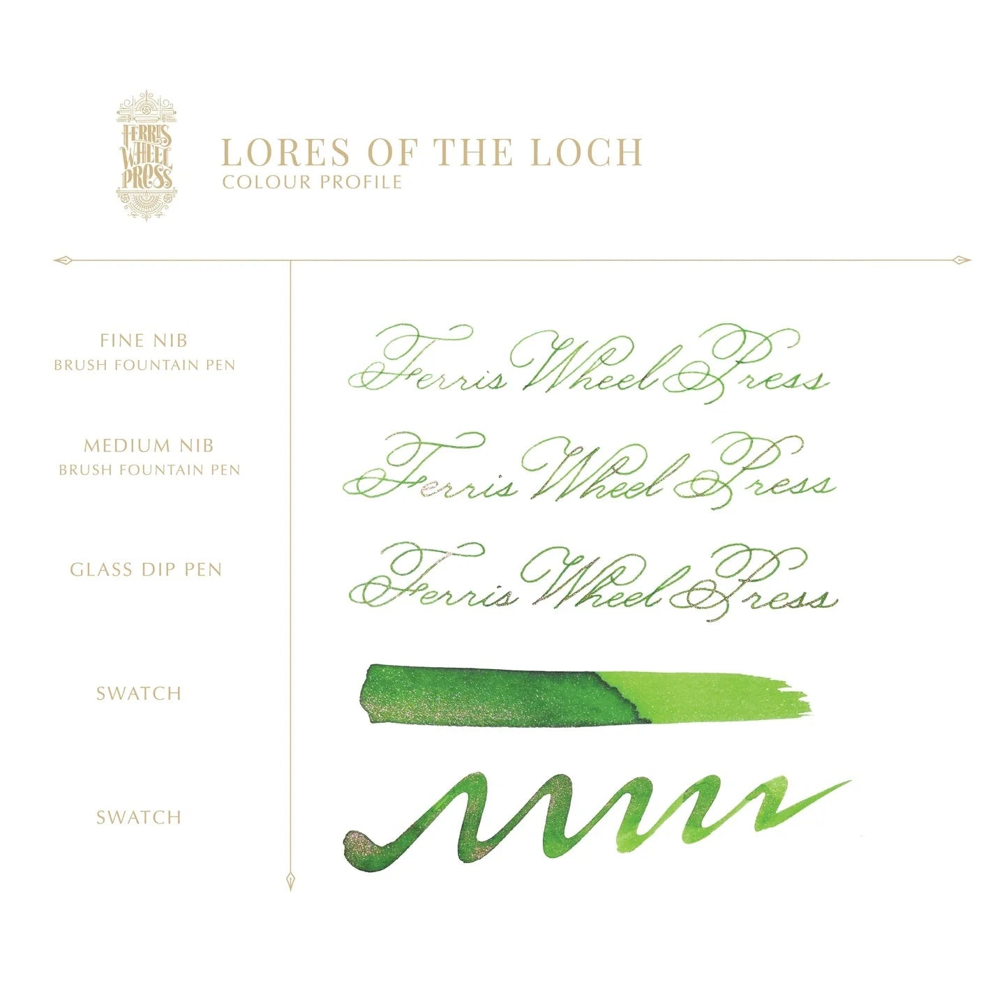 FerriTales - Bestiary Series - Lores of the Loch - 85ml Bottled Ink Ferris Wheel Press 