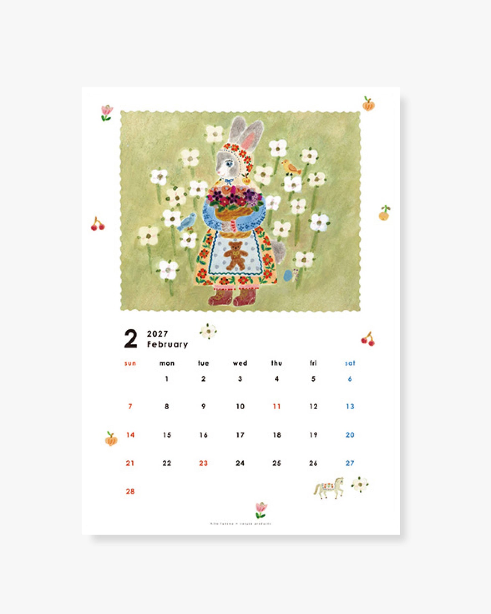 2027 Wall Calendar - Aiko Fukawa