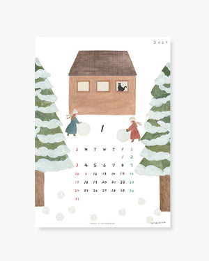2027 Wall Calendar - Necktie