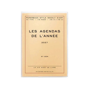 2027 Weekly Diary Poche A6 Block Planner Hightide Cream 