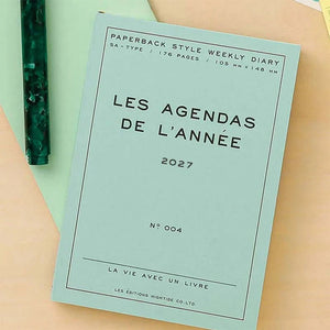 2027 Weekly Diary Poche A6 Block Planner Hightide 