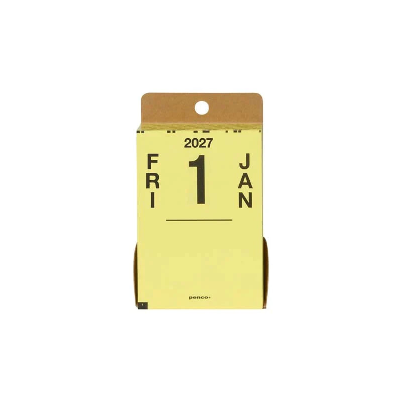 2027 Memo Block Calendar Planner Penco 