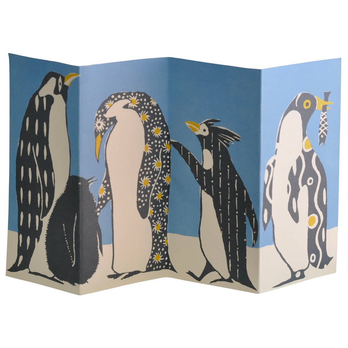 Special Card Penguins In Kimonos Cambridge Imprint 