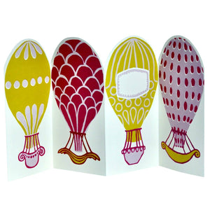 Special Card Hot Air Balloons Cambridge Imprint 