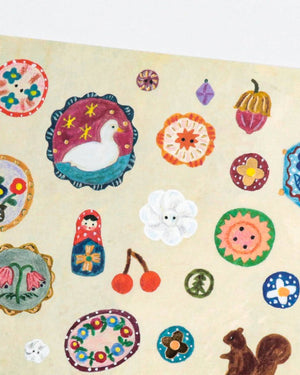 Postcard - Brooch
