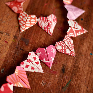 Origami Heart Bunting Kit Cambridge Imprint 