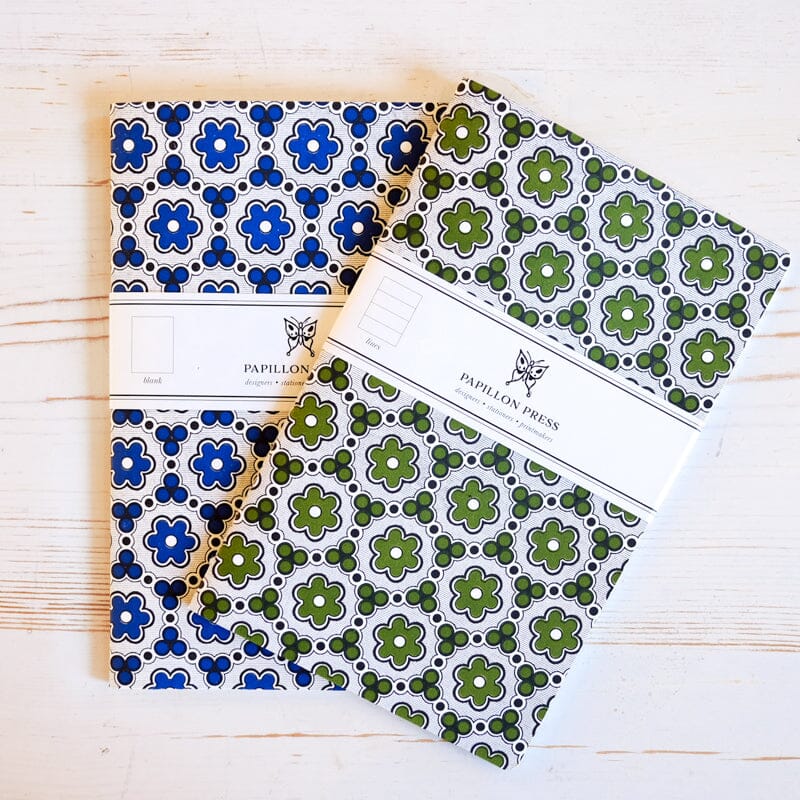 Limited Edition Letterpress Notebook: Daisy Block Printed Notebook Papillon Press 