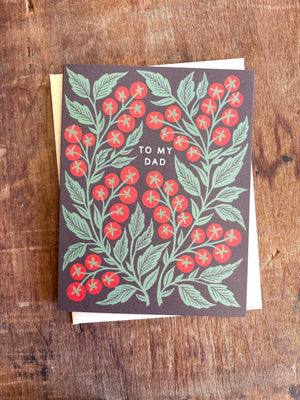 "To My Dad" Greeting Card Greeting Card Katharine Watson 