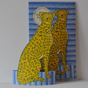 Giant Mantelpiece Menagerie Card: The Cheetah Greeting Card Cambridge Imprint 
