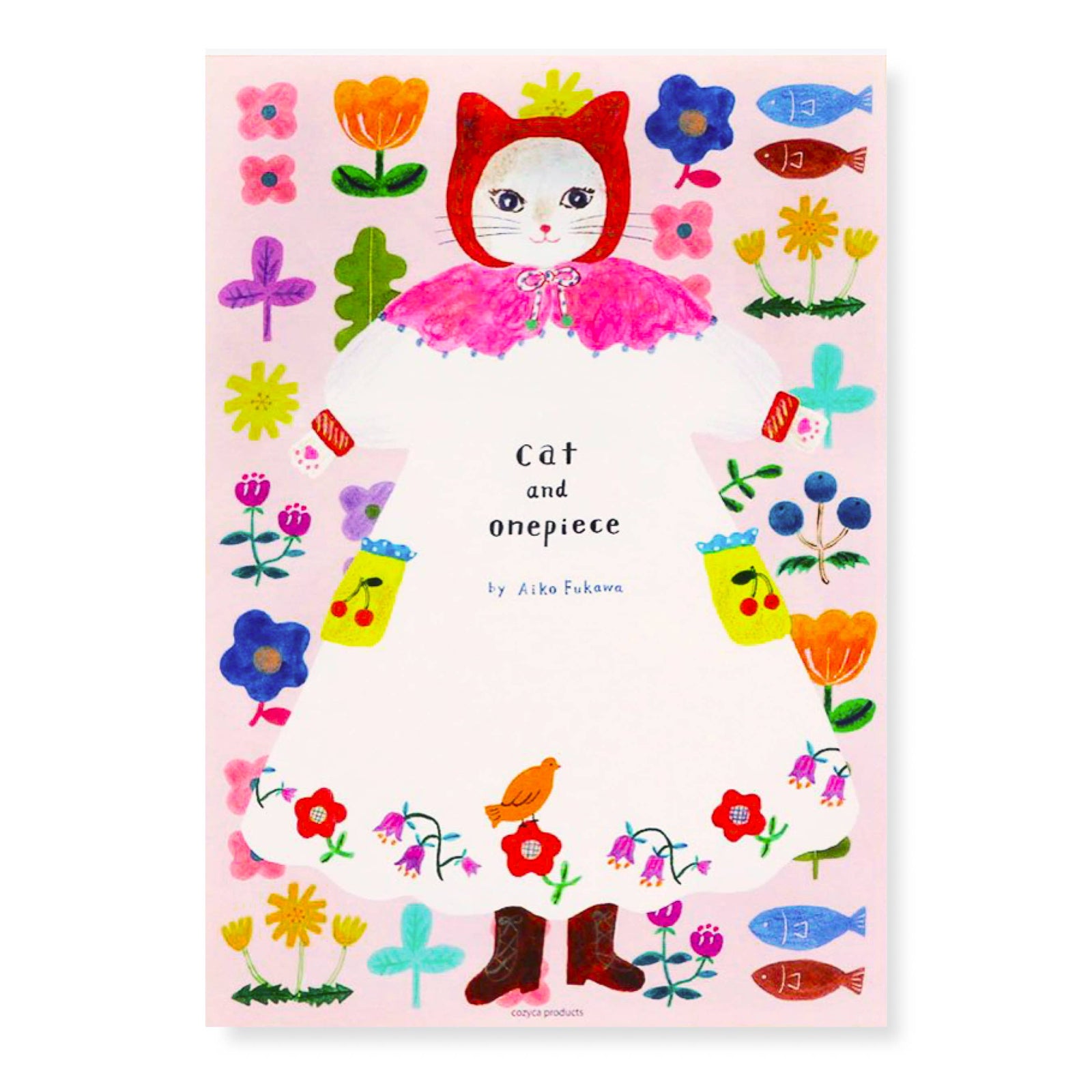 Large Writing Pad - Cat and Onepiece