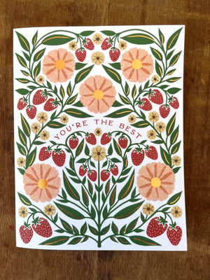 "You're The Best," Greeting Card Greeting Card Katharine Watson 