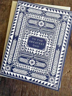 "To The Greatest Dad" Greeting Card Greeting Card Katharine Watson 