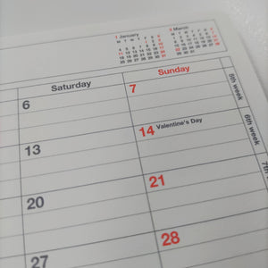 Notebook Calendar 2027 – Monthly Planner with Notes B7, XS Planner MARK'S Inc. 