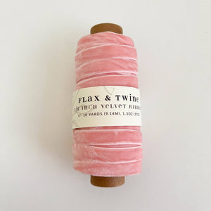 Flax & Twine 3/8" Velvet Ribbon - 10 Yards Flax & Twine 