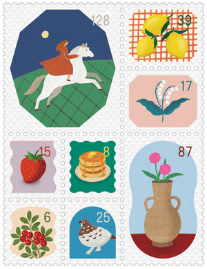 KITTA Portable Washi Decorative Tape - Stamp Style - Clear