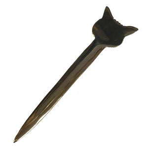 6-1/4" Solid Brass Fox Head Letter Opener Madison Bay Co. - Historical Home Decor Reproductions 
