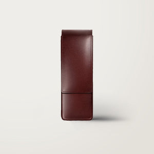 Leather Fountain Pen Case - Three Pens