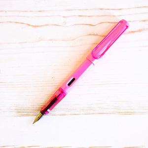 LAMY Safari Fountain Pen - Special Edition LAMY Pen LAMY Neon Pink Extra Fine 