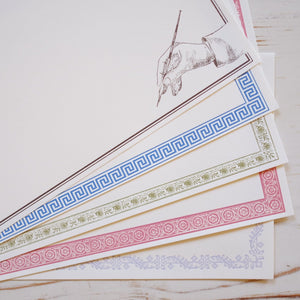 Letterpress Writing Stationery - Small Writing Stationery Papillon Press 