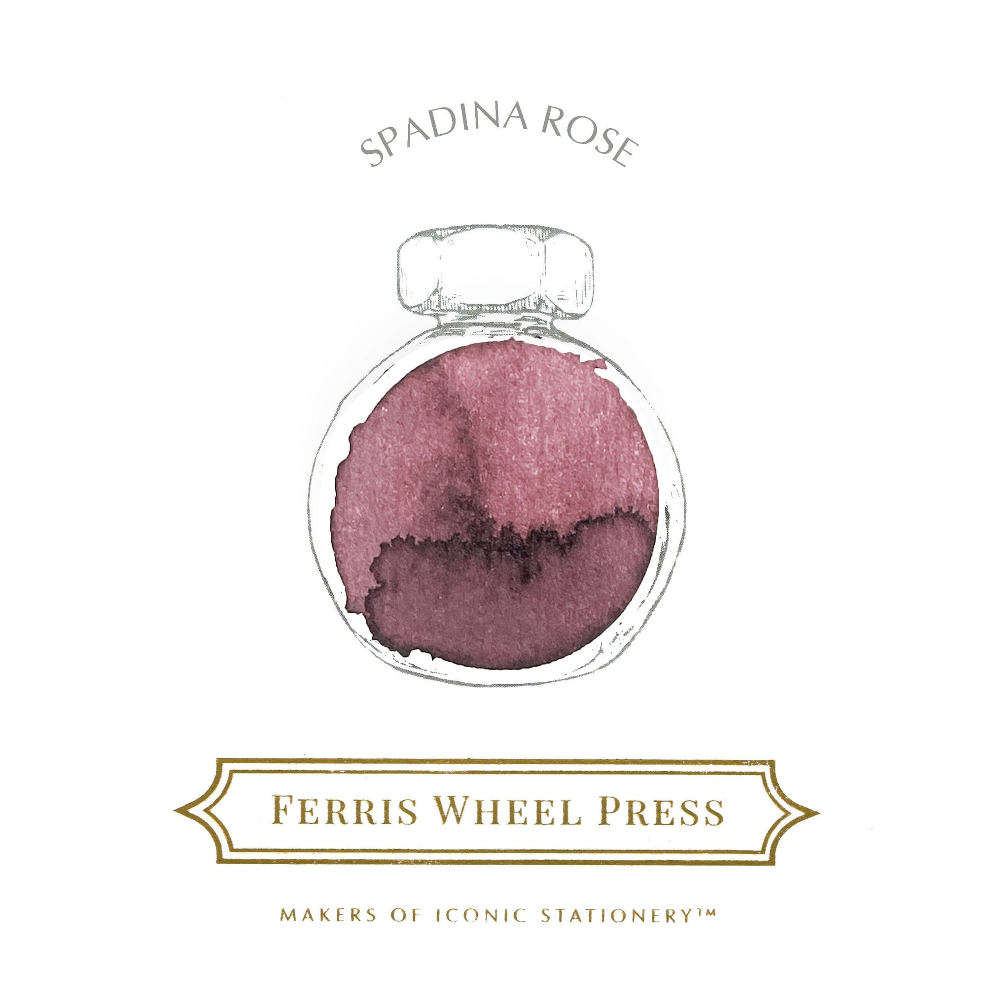 38ml - Spadina Rose Ink Bottled Ink Ferris Wheel Press 