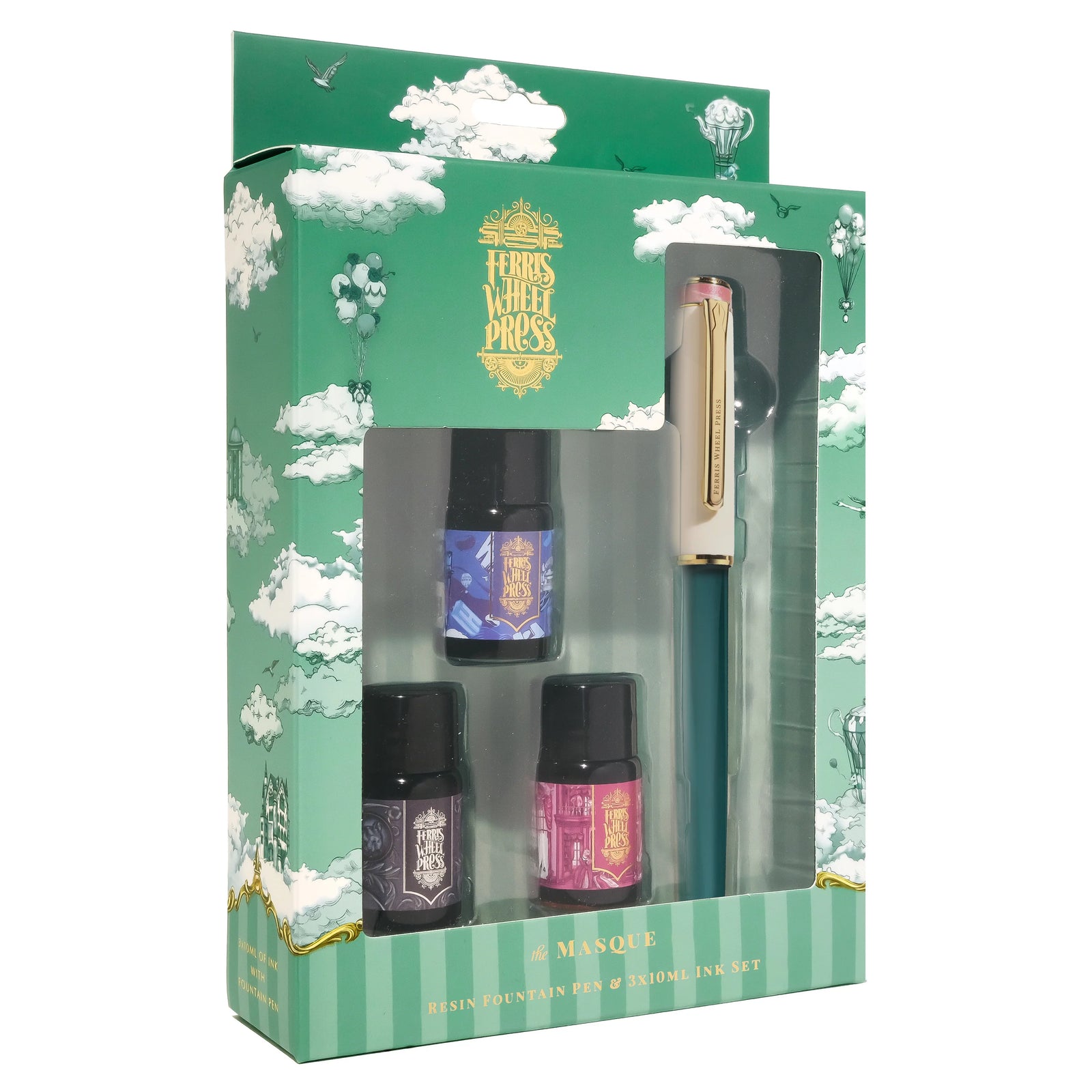 The Masque Pen & Ink Set - Ferris Wheel Press