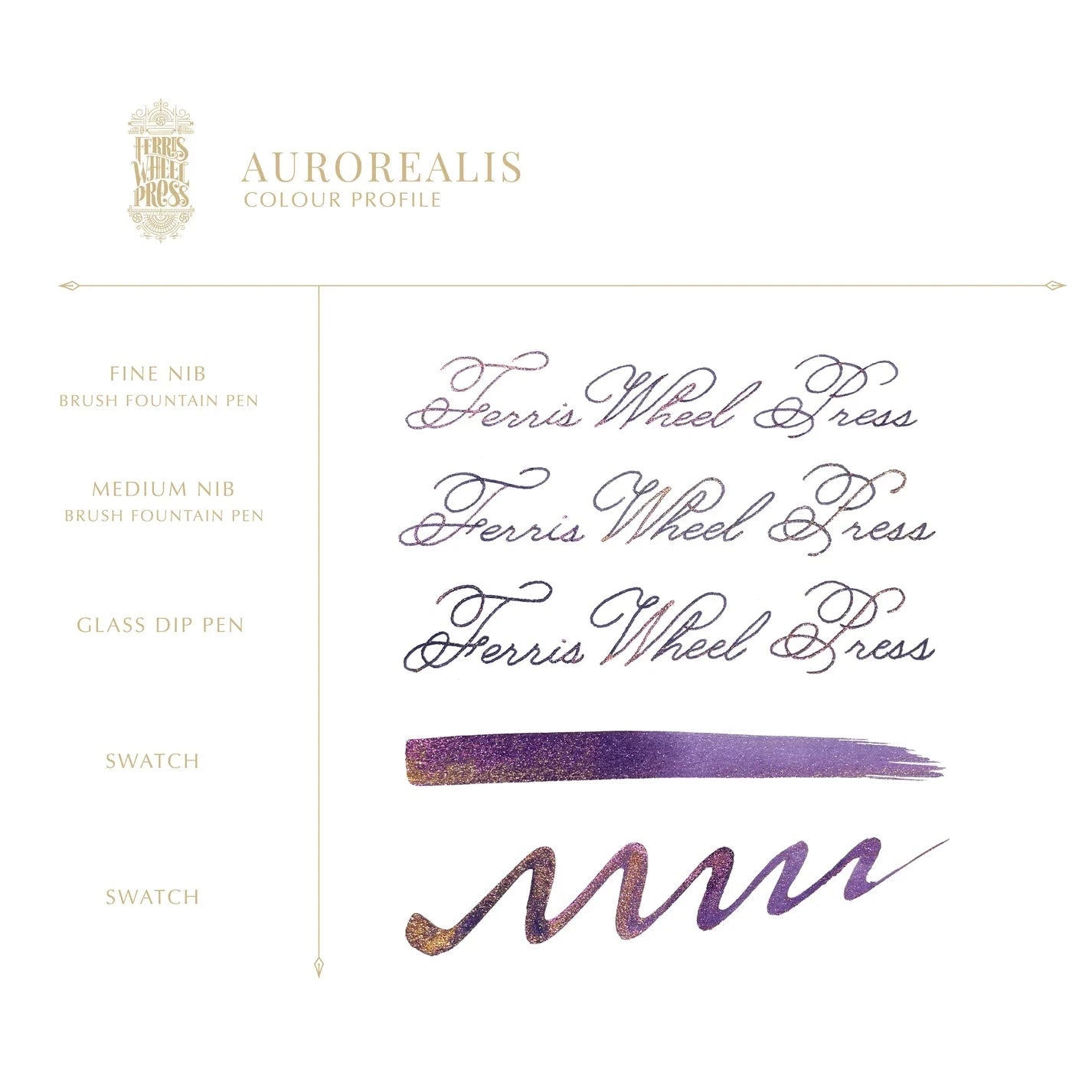 38 ml - Aurorealis 2024 Bottled Ink Ferris Wheel Press 