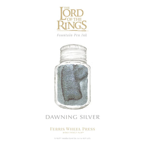 FWP x LOTR - Dawning Silver - 28ml Bottled Ink Ferris Wheel Press 
