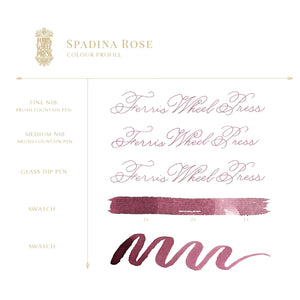 38ml - Spadina Rose Ink Bottled Ink Ferris Wheel Press 