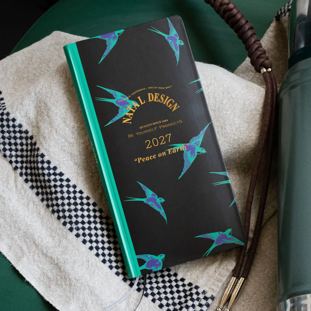 Hobonichi Techo 2027 Weeks Natal Design: Lucky Swallow
