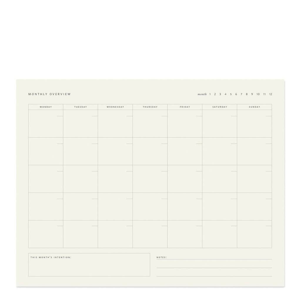 Monthly Overview Notepad Ramona & Ruth 