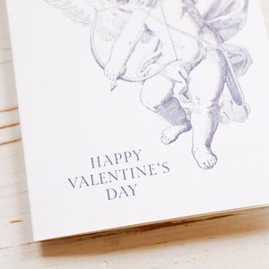 Letterpress Cupid Valentine's Greeting Card Greeting Card Papillon Press 