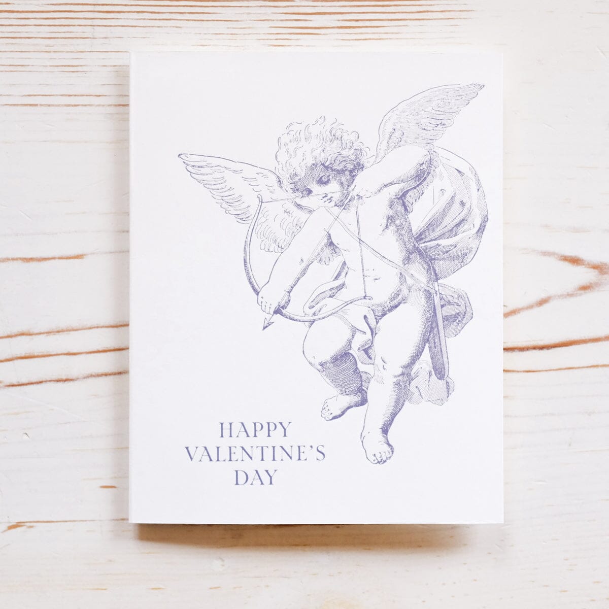 Letterpress Cupid Valentine's Greeting Card Greeting Card Papillon Press 