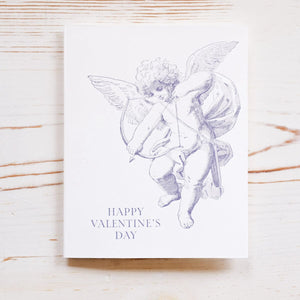 Letterpress Cupid Valentine's Greeting Card Greeting Card Papillon Press 