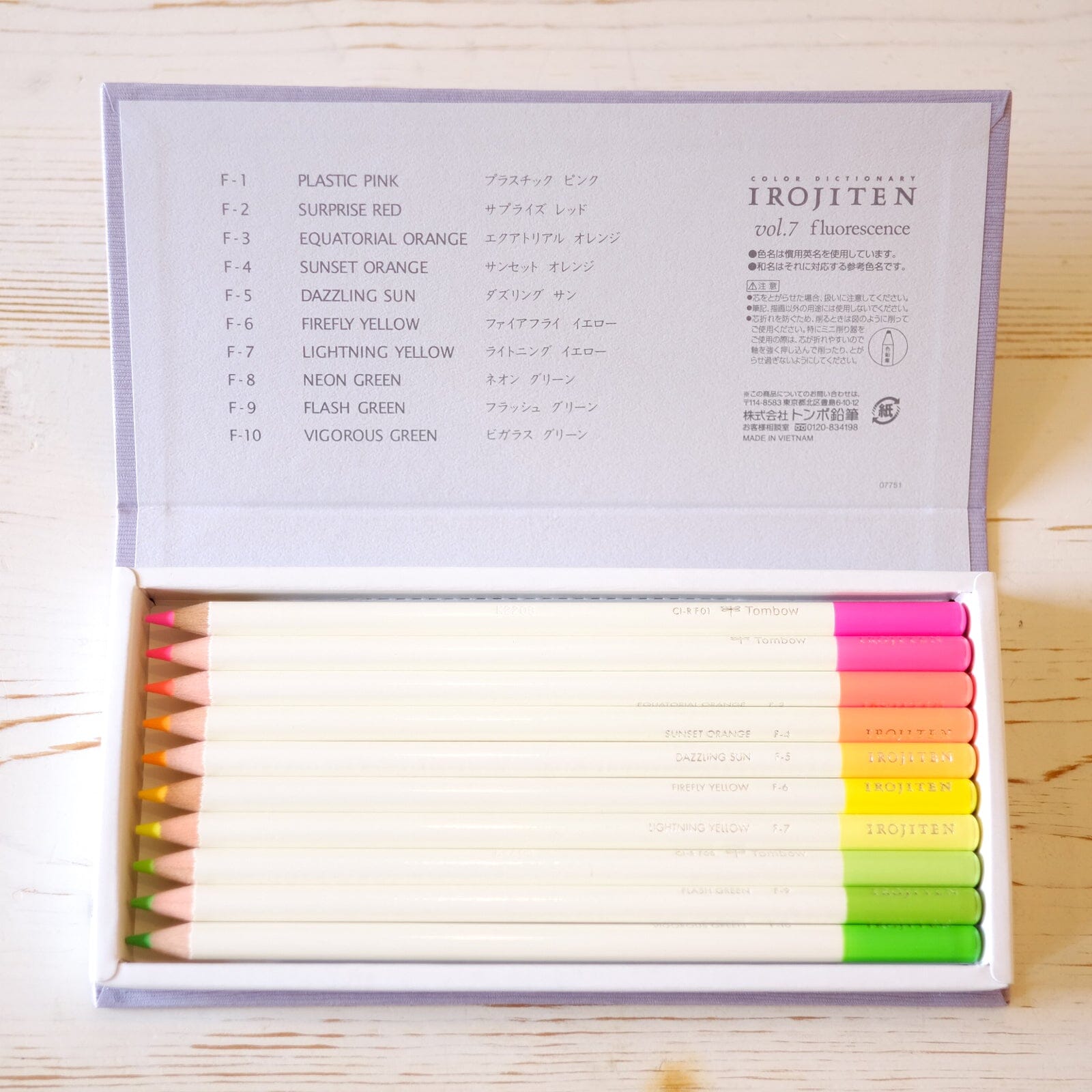 Irojiten Colored Pencils Dictionary Colored Pencil Tombow 