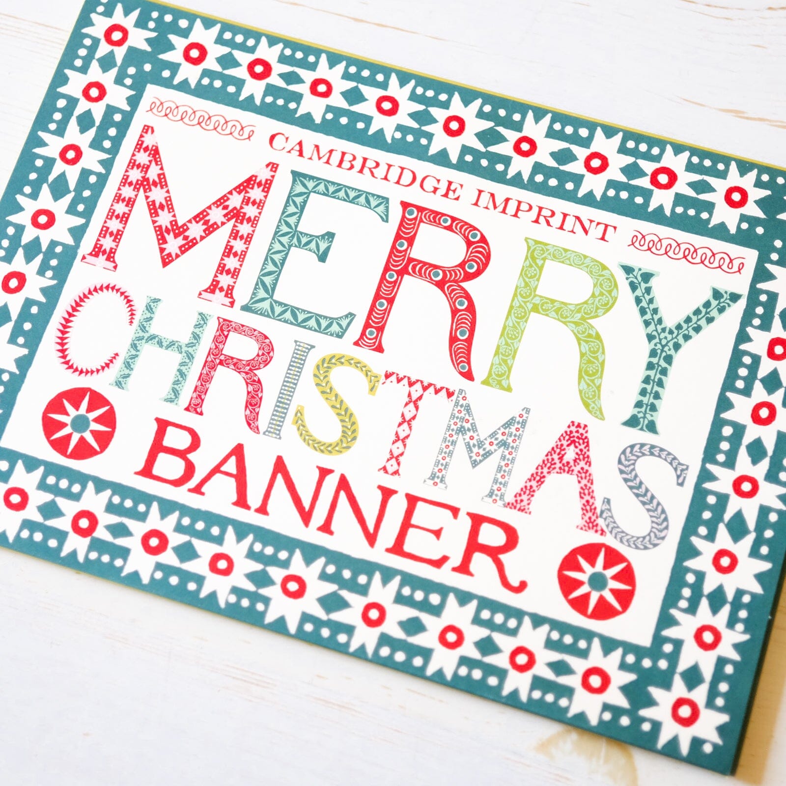 Merry Christmas Banner Banner Cambridge Imprint 