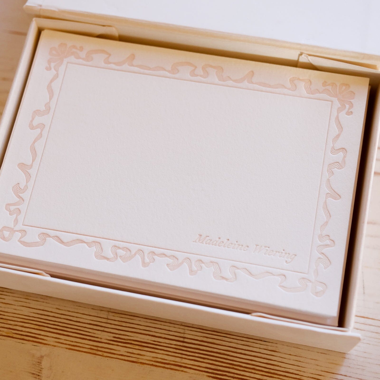 Custom Letterpress Stationery Notecards Custom Stationery Papillon Press 