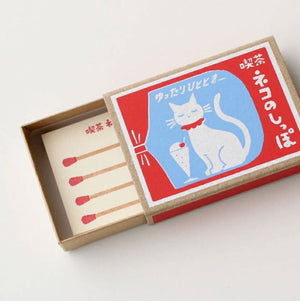 Matchbox Memo Card - Multiple Designs Note Card Furukawa Shiko Café Cat's Tail 