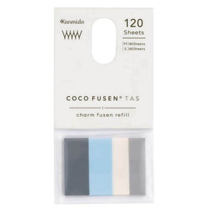 Kanmido Coco Fusen Charm - Multiple Styles Sticky Note Kanmido Square White Gray Refill 
