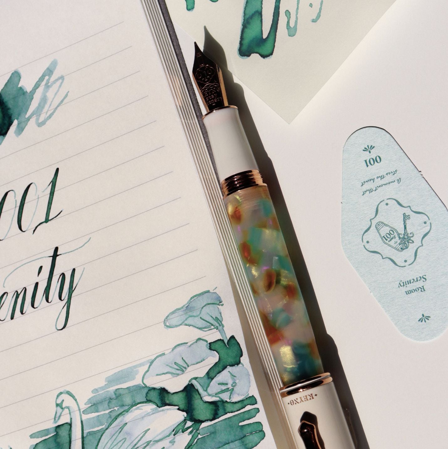 Key no.001 - Serenity Fountain Pen Fountain Pen Keyno Stay.tionery 