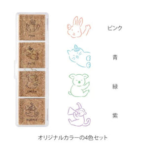 Yuru Log Paintable Stamp Stamp Midori Animal Poses 