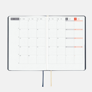 Hobonichi Techo 2027 HON A6 Slash - Navy